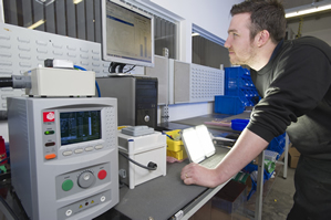 Testers upgrade LED lighting production line